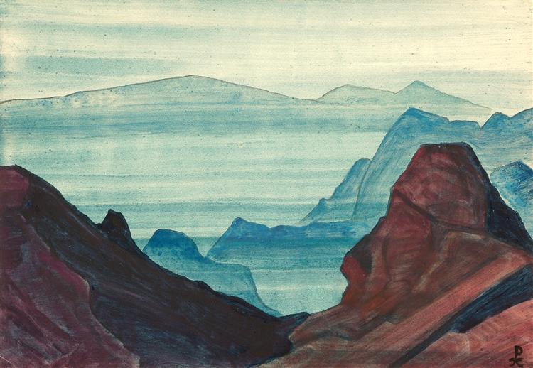 Himalayas (study), 1934 - Nicolas Roerich