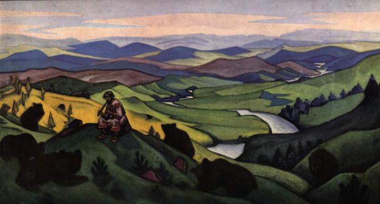Human ancestors, 1940 - Nikolai Konstantinovich Roerich