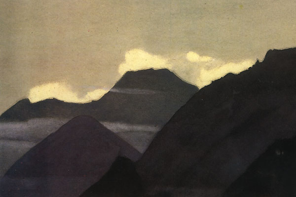Kuluta. Mountains before the sunset., 1936 - Nicholas Roerich