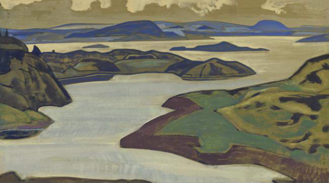 Ladoga. Karelian landscape., 1918 - Nikolai Konstantinovich Roerich