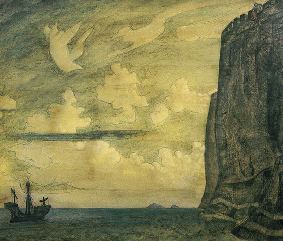 Messenger. Island., 1914 - Nicolas Roerich