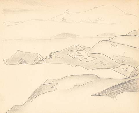 Monhegan (study), 1922 - Nicholas Roerich
