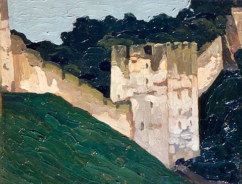 Pechora. Monastery walls and towers., 1903 - Nicolas Roerich