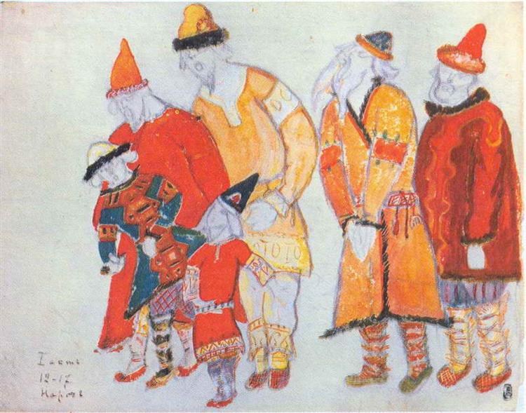 People, 1914 - Nikolái Roerich