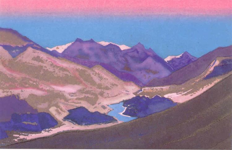 Study of mountains - Nikolái Roerich