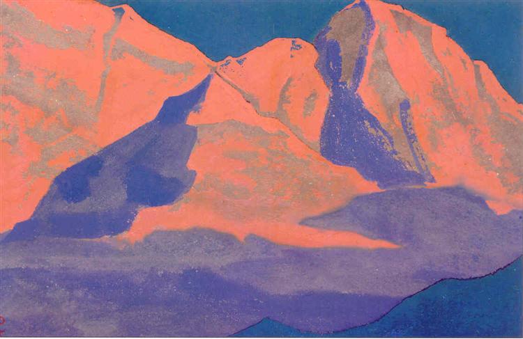 Study of mountains - Nicholas Roerich