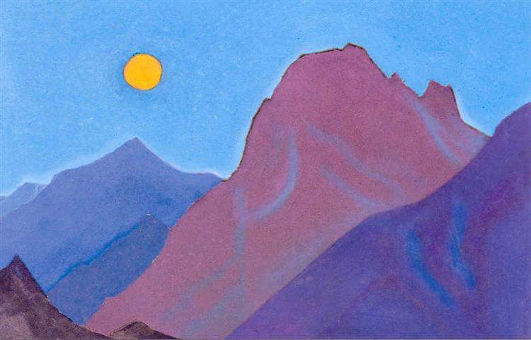 Study of mountains - Nikolái Roerich