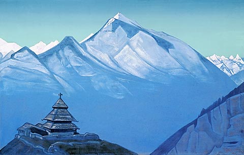 Temple in Naggar, 1929 - Nicolas Roerich