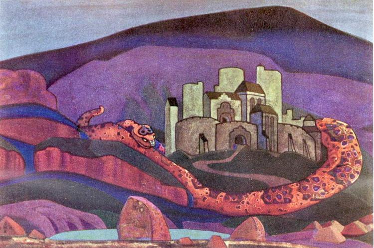 The Doomed City, 1914 - Nikolái Roerich