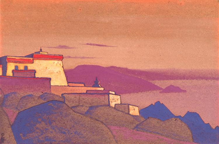 Tibet. Monastery Gelug-pa., 1936 - Nikolai Konstantinovich Roerich