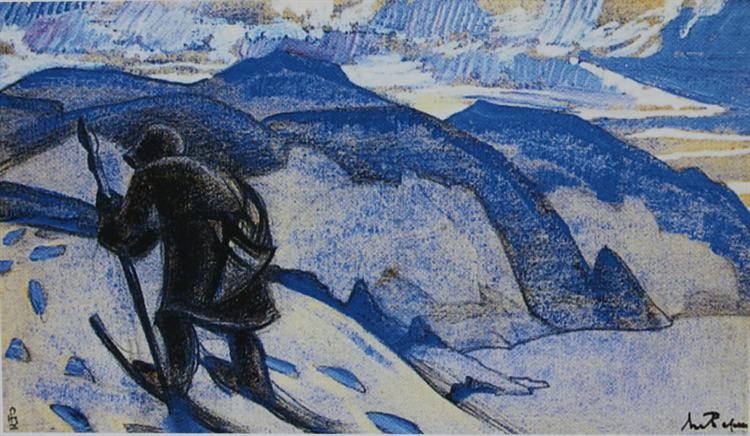 Traces (Mountain Wanderer), 1917 - Николай  Рерих