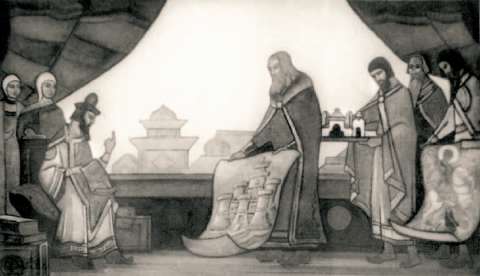 Yaroslav is glad for Kyiv, 1938 - Nikolai Konstantinovich Roerich