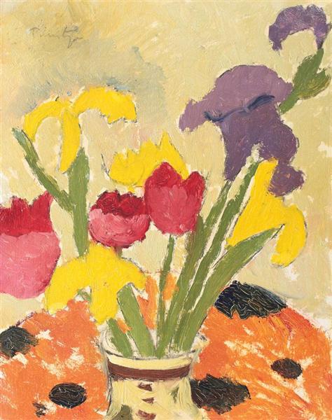 Iris and Lillies, 1926 - Нікола Тоніца