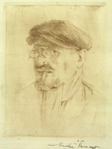 Self-Portrait with Cap - Николае Вермонт