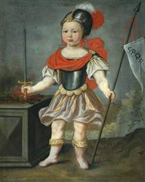 Boy in Fancy Dress as a Roman Soldier - Nicolaes Maes