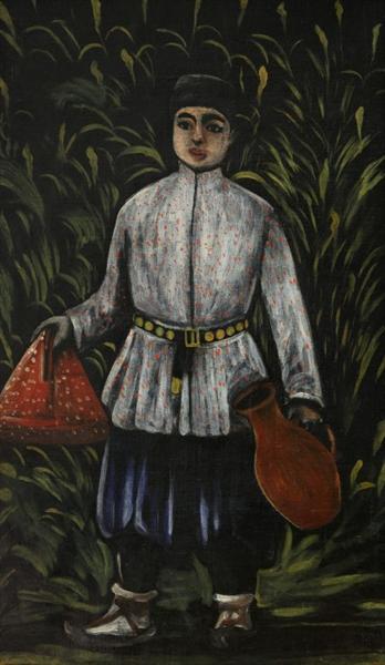 Peasant boy carrying food - Niko Pirosmani
