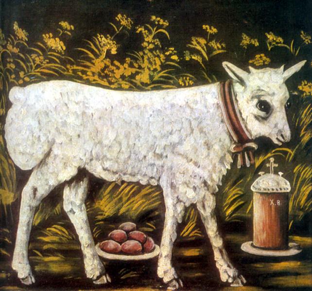 Easter lamb - Niko Pirosmani