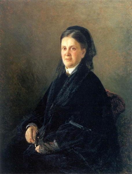 Portrait of Anna Olsufyeva, 1881 - Микола Ґе