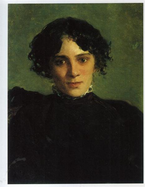 Portrait of Maria Gabayeva, 1886 - Микола Ґе