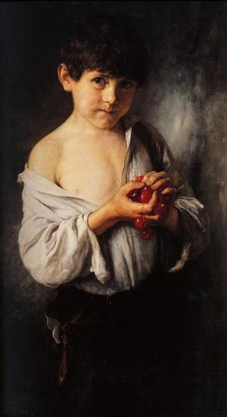Boy with Cherries, 1888 - Ніколаос Гізіс