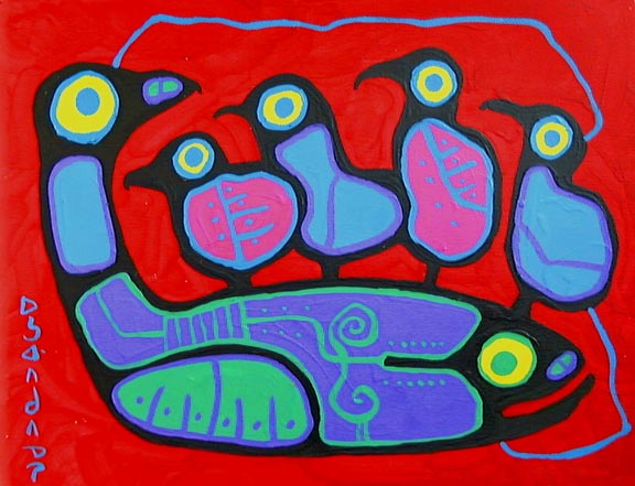 Loon Family - Norval Morrisseau