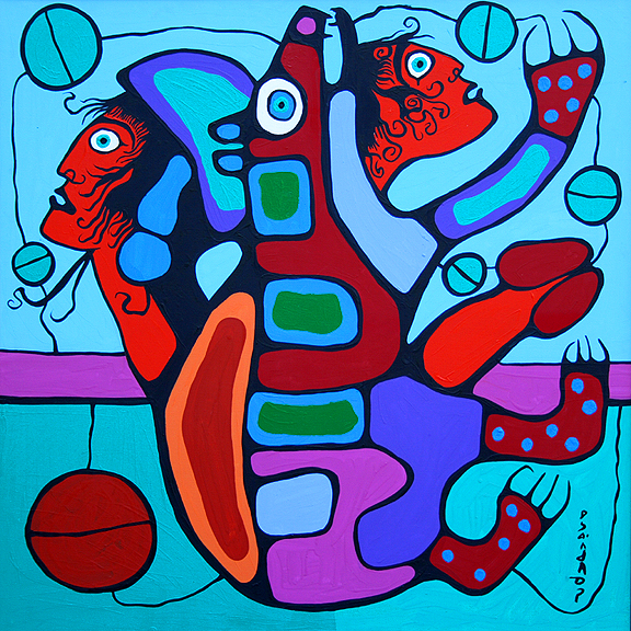 Stained Glass Effect - Norval Morrisseau