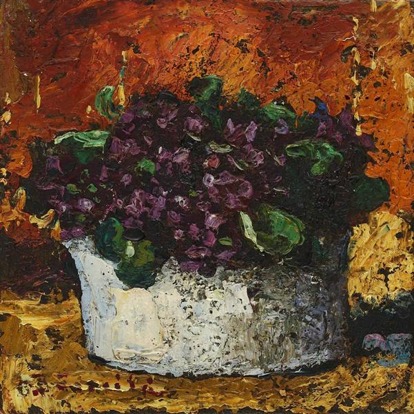 Vase with Violets - Октав Бенчиле