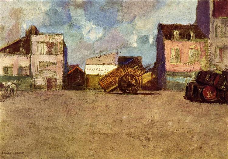 Біля порту, c.1880 - Оділон Редон