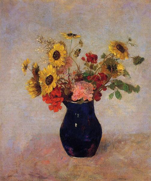 Vase of Flowers - Одилон Редон