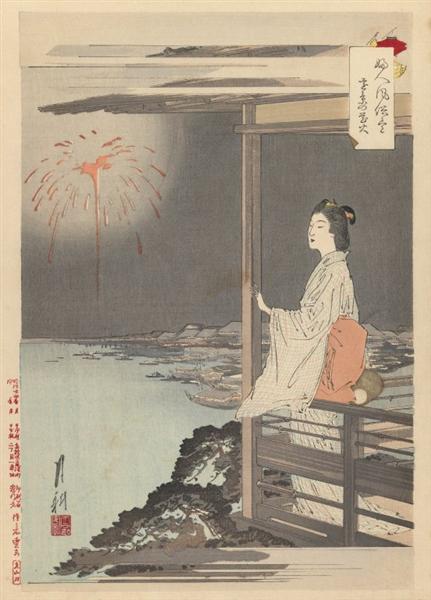 Print from Series Women's Customs and Manners, 1895 - Ogata Gekko