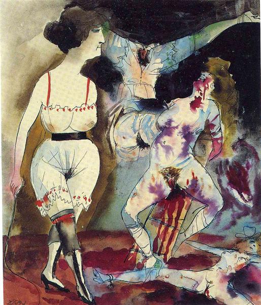 Dream of the sadist, 1913 - Отто Дікс