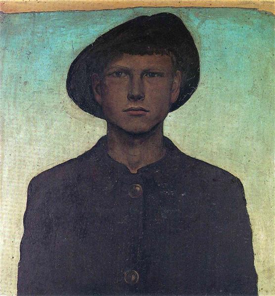 Self-Portrait with Wanderhut - Otto Dix