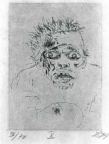 Wounded man fleeing, 1924 - Otto Dix