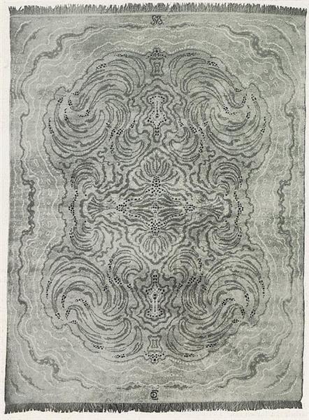 Tiger carpet design, 1899 - Отто Екман