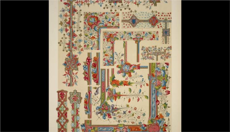 Medieval Ornament Illuminated Manuscripts no. 2. Portions of illuminated manuscripts of the thirteenth and fourteenth centuries - Owen Jones