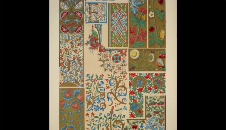 Medieval Ornament Illuminated Manuscripts no. 3. Portions of illuminated manuscripts of the fourteenth and fifteenth centuries - Оуэн Джонс