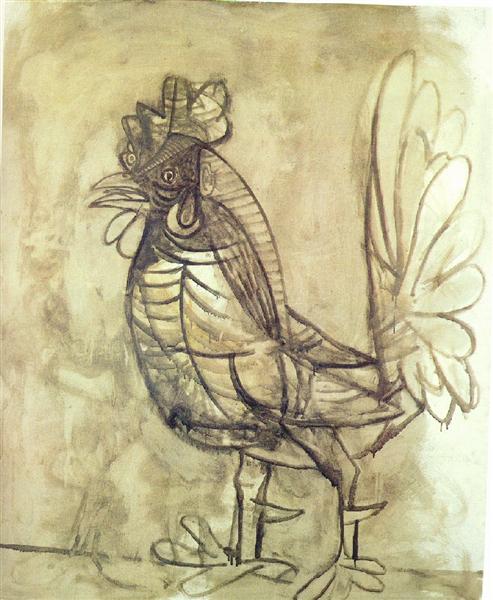 A rooster, 1938 - 畢卡索