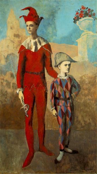 Acrobat and young harlequin, 1905 - 畢卡索