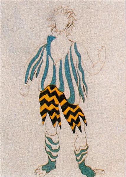 Costume design for ballet "Tricorne", 1917 - Pablo Picasso