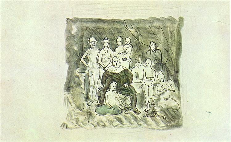 Family of acrobats, 1905 - Пабло Пікассо