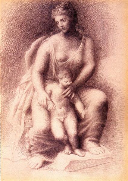 Мати і дитина, 1922 - Пабло Пікассо