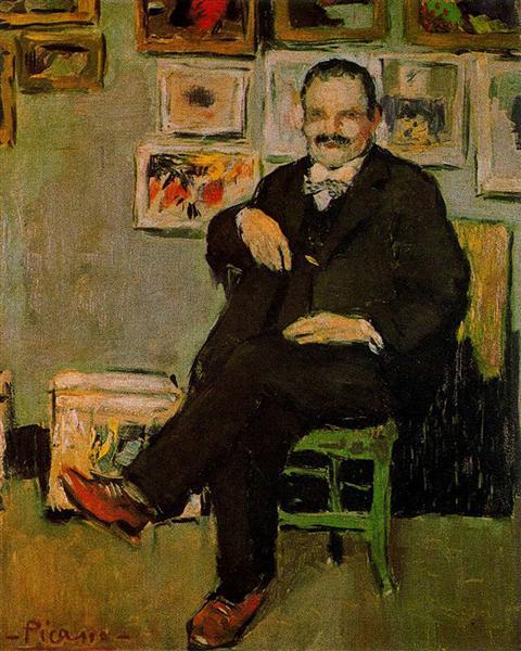 Portrait of Gustave Coquiot, 1901 - 畢卡索