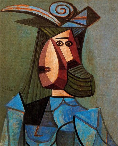 Portrait of woman (Dora Maar), 1942 - Pablo Picasso