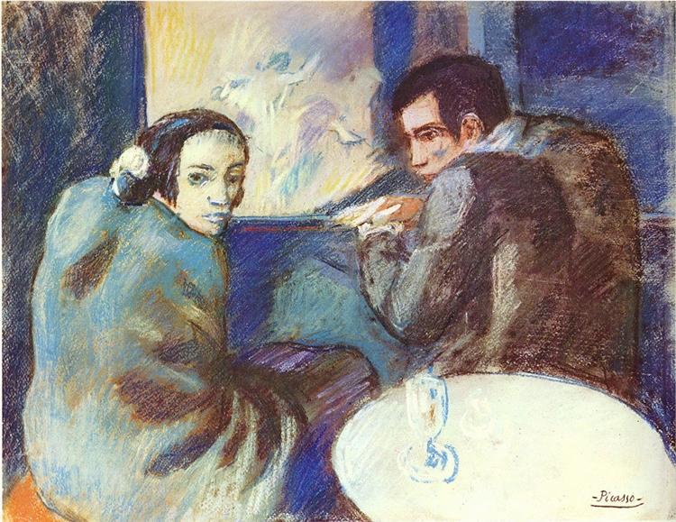 Scene in a cabaret, 1902 - 畢卡索