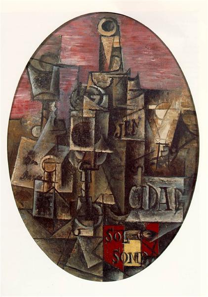 Spanish Still life, 1912 - Пабло Пикассо