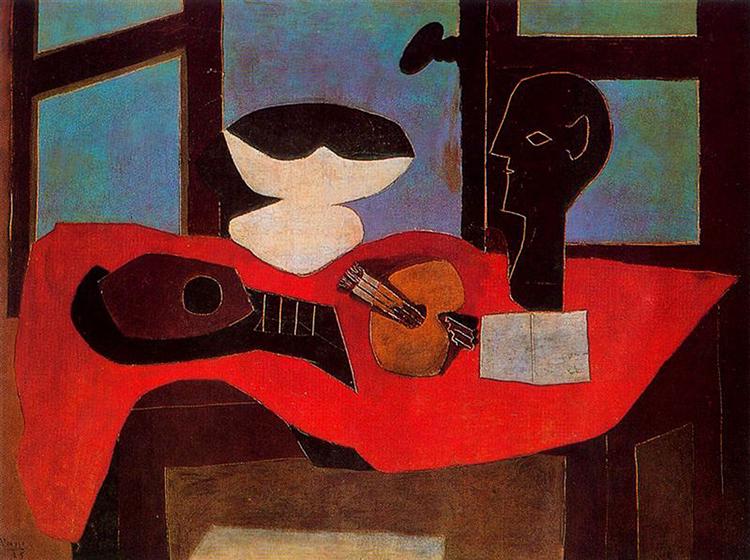Still life with bust and palette, 1925 - Pablo Picasso