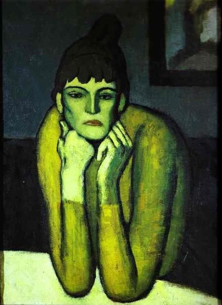 Woman with chignon, 1901 - Pablo Picasso