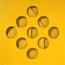 Intersuperficie curva gialla - Paolo Scheggi