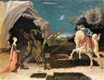 San Jorge y el dragón - Paolo Uccello
