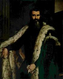 Porträt eines Herrn im Pelz - Paolo Veronese